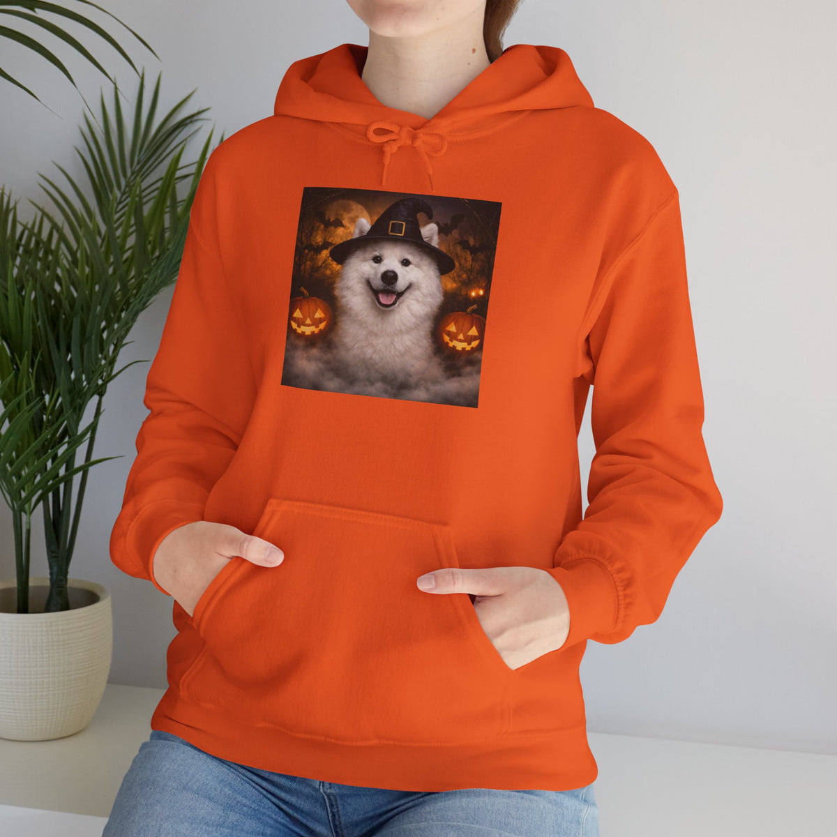 Witch Hat Pack Samoyed Unisex Hoodie