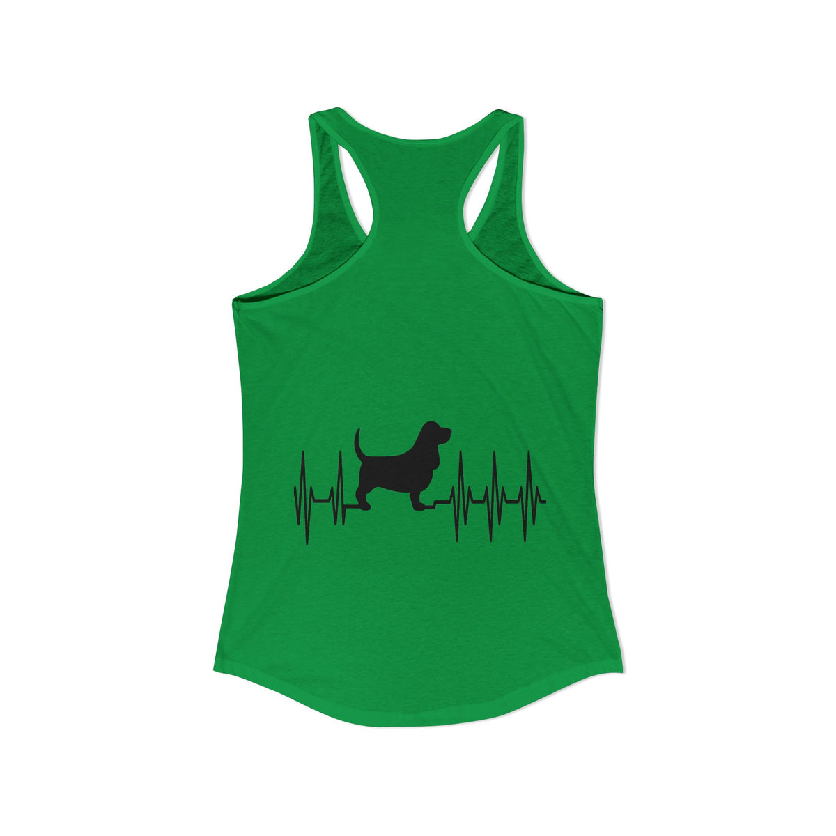 My Heart Beats For Bassets Women's Racerback Tank
