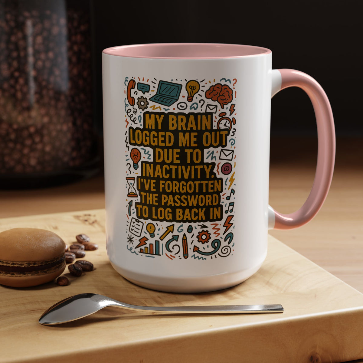 Logged Out 2-Tone Coffee Mug