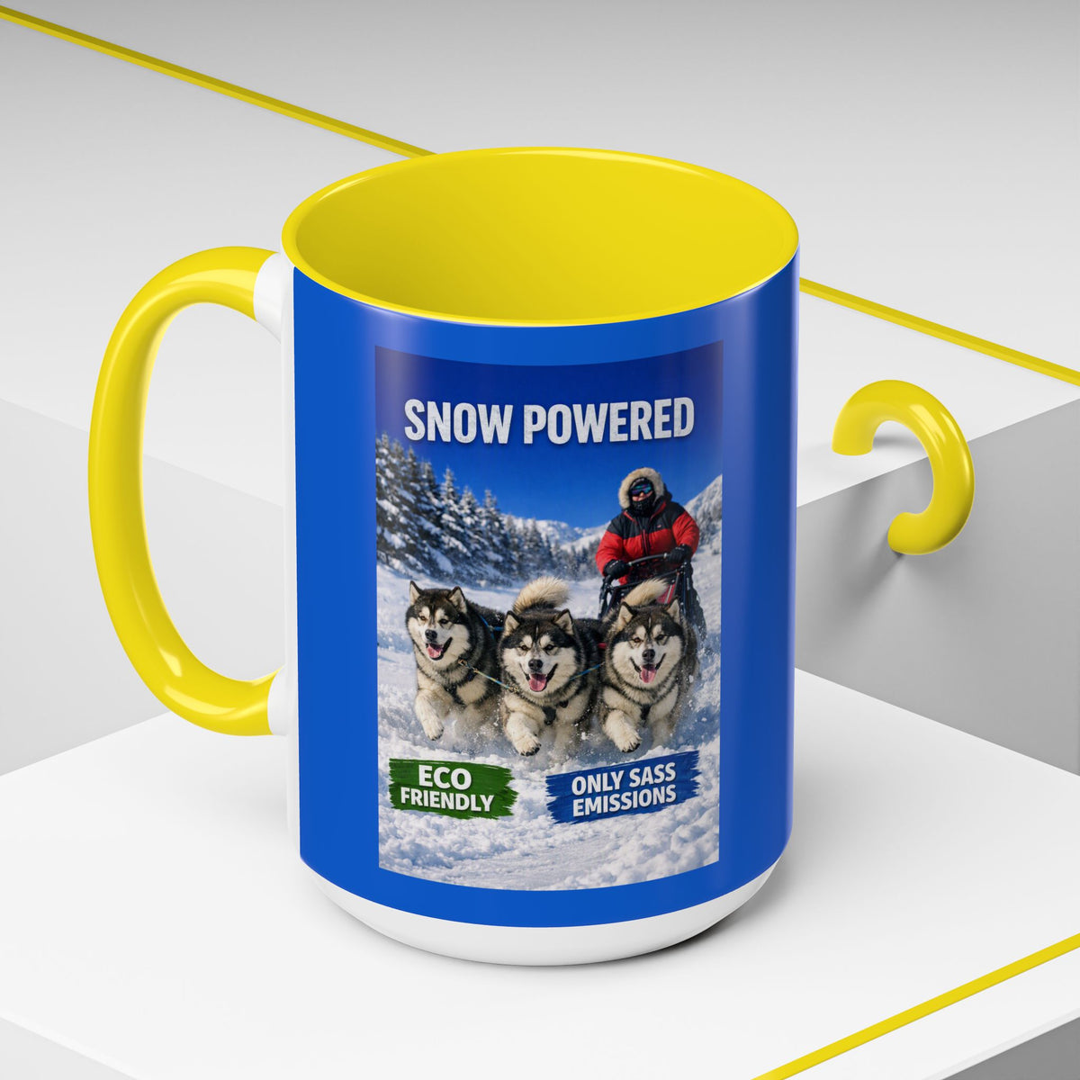 Snow Powered 2-Tone Coffee Mug