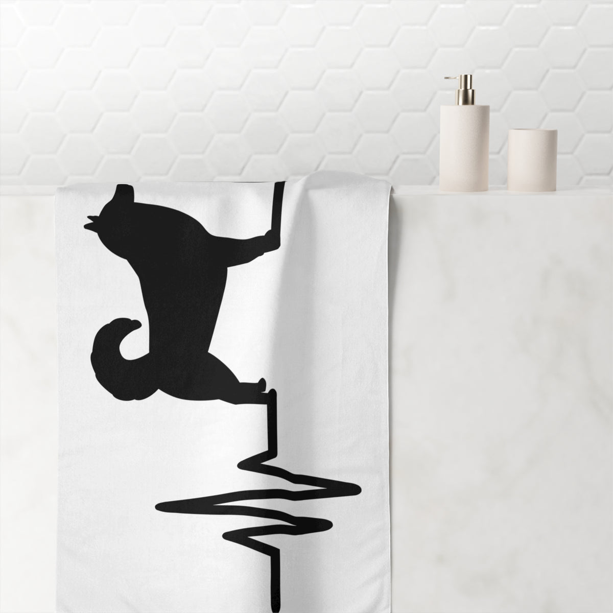 My Heart Beats For Malamutes Mink-Cotton Beach Towel