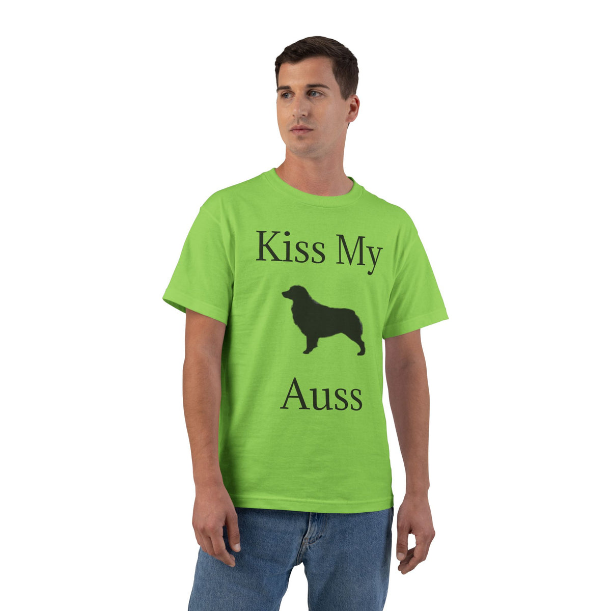 Kiss My Auss Men's Short-Sleeve Crewneck Tee