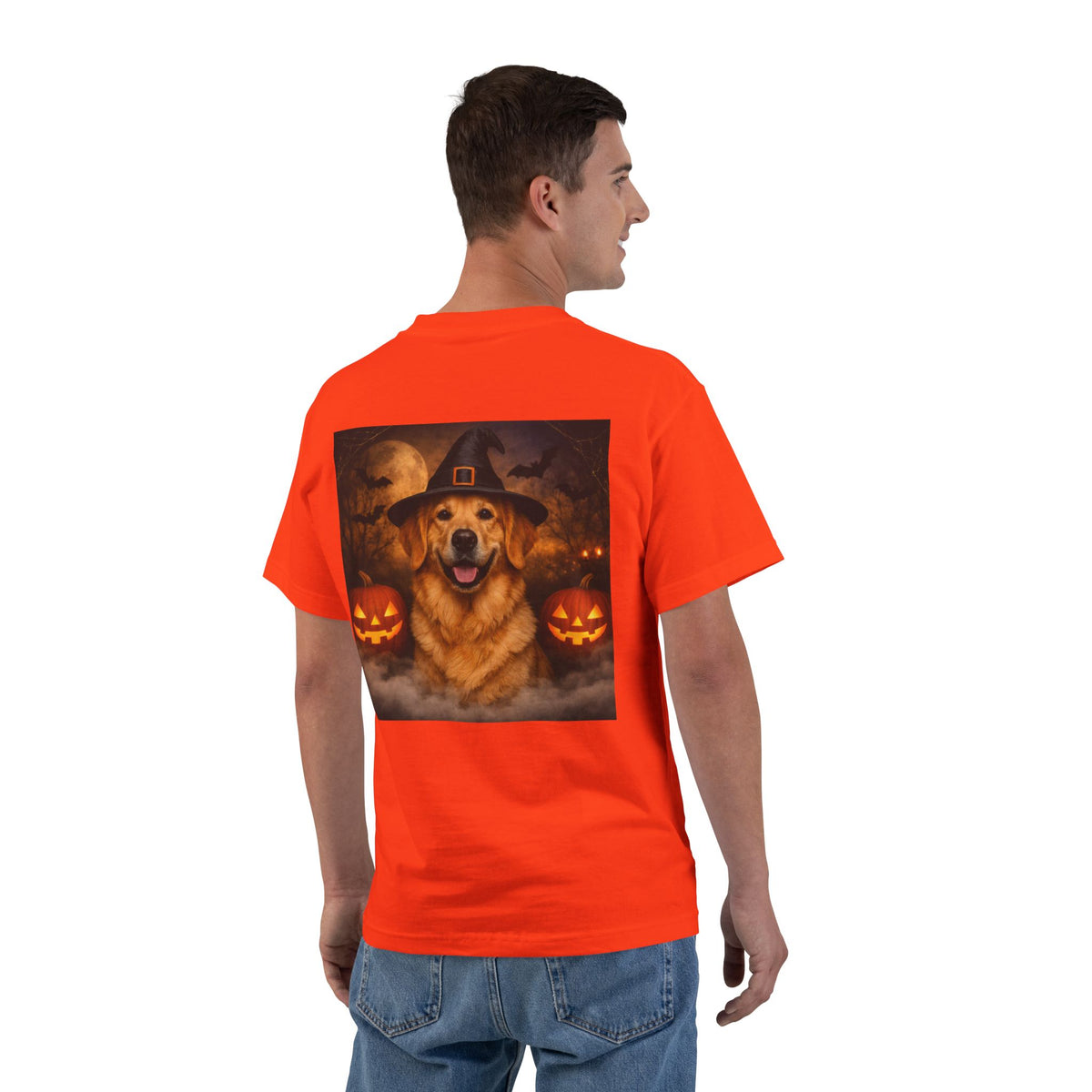 Witch Hat Pack Golden Men's Short-Sleeve Crewneck Tee