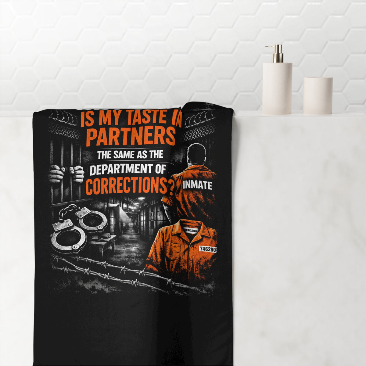Department Of Corrections Mink-Cotton Beach Towel