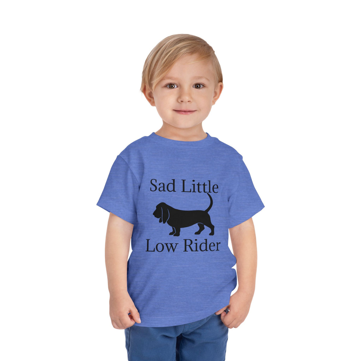 Sad Little Low Rider Toddler Unisex Short Sleeve Crewneck Tee