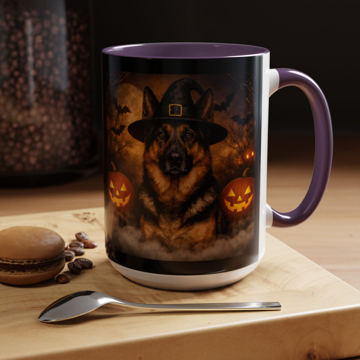 Witch Hat Pack German Shepherd 2-Tone Coffee Mug