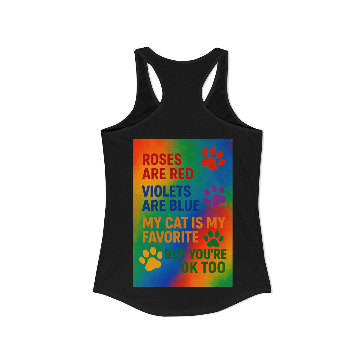 Roses Are Red Cat Women's Racerback Tank