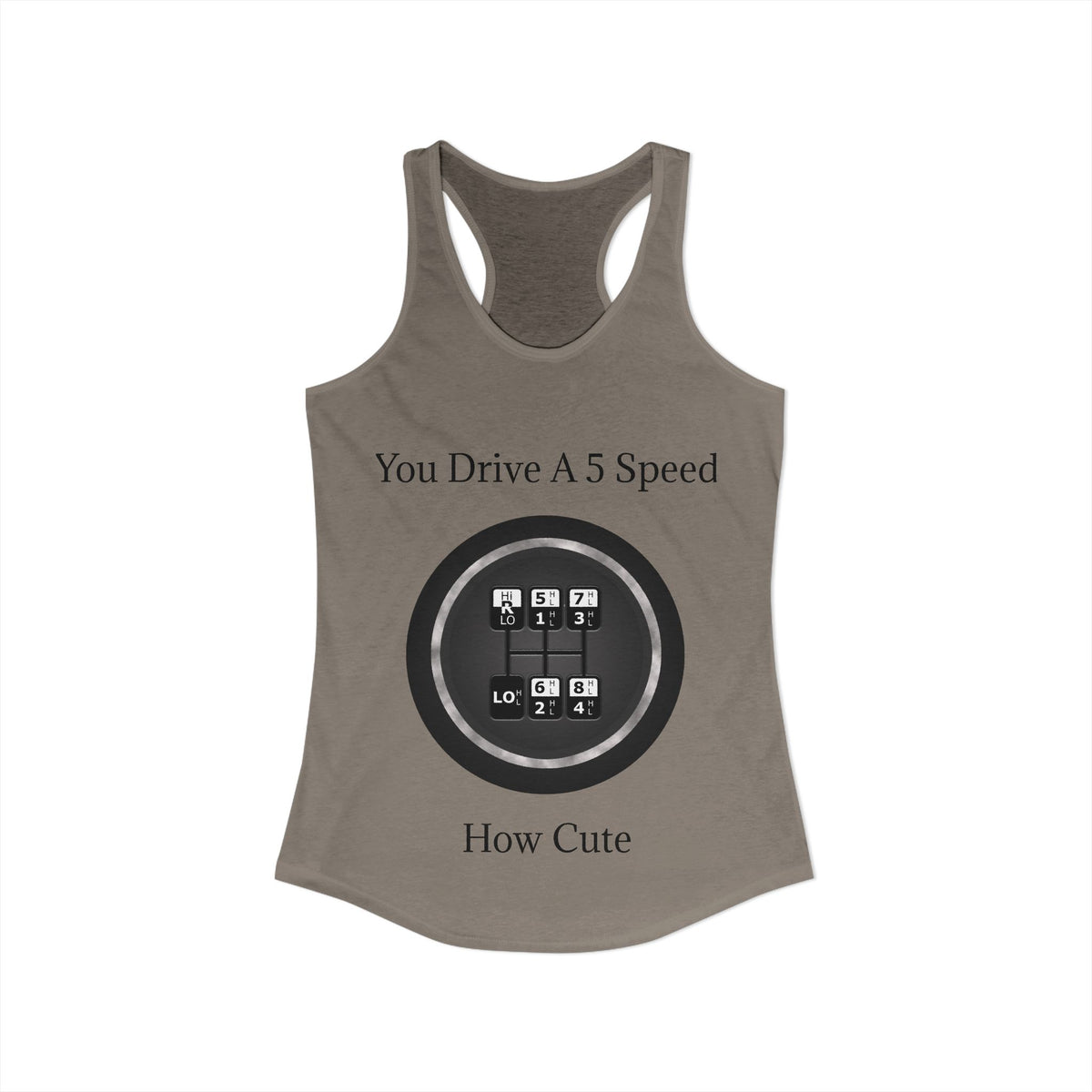 5 Speed How Cute Women's Racerback Tank