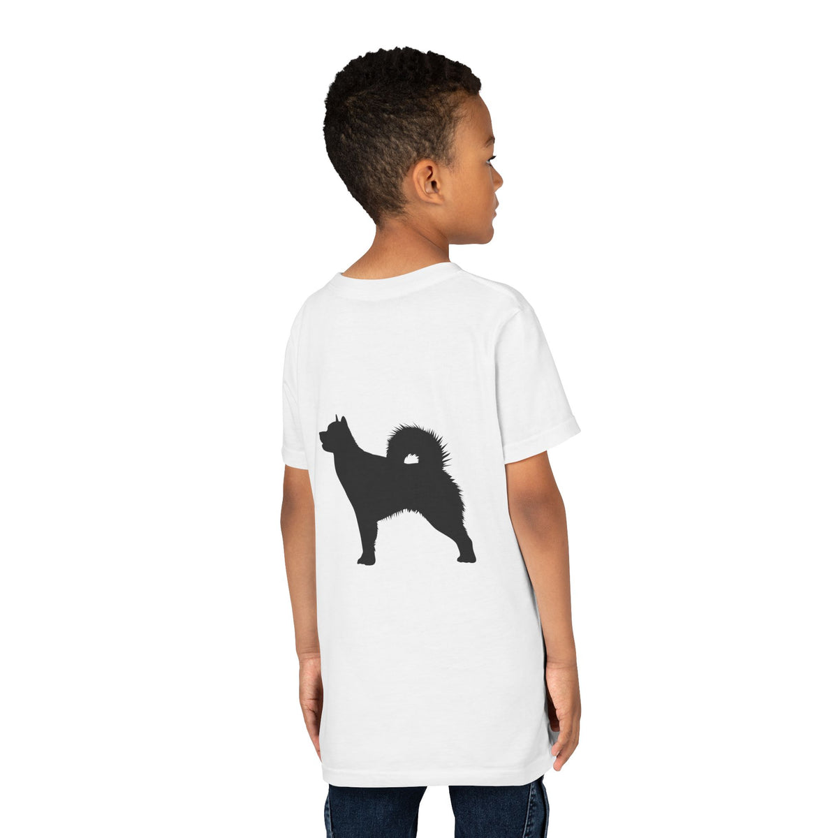 Malamute Silhouette Youth Unisex Short Sleeve Crewneck Tee
