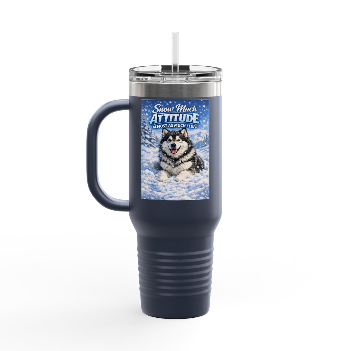 Snow Much Attitude Insulated Travel Mug