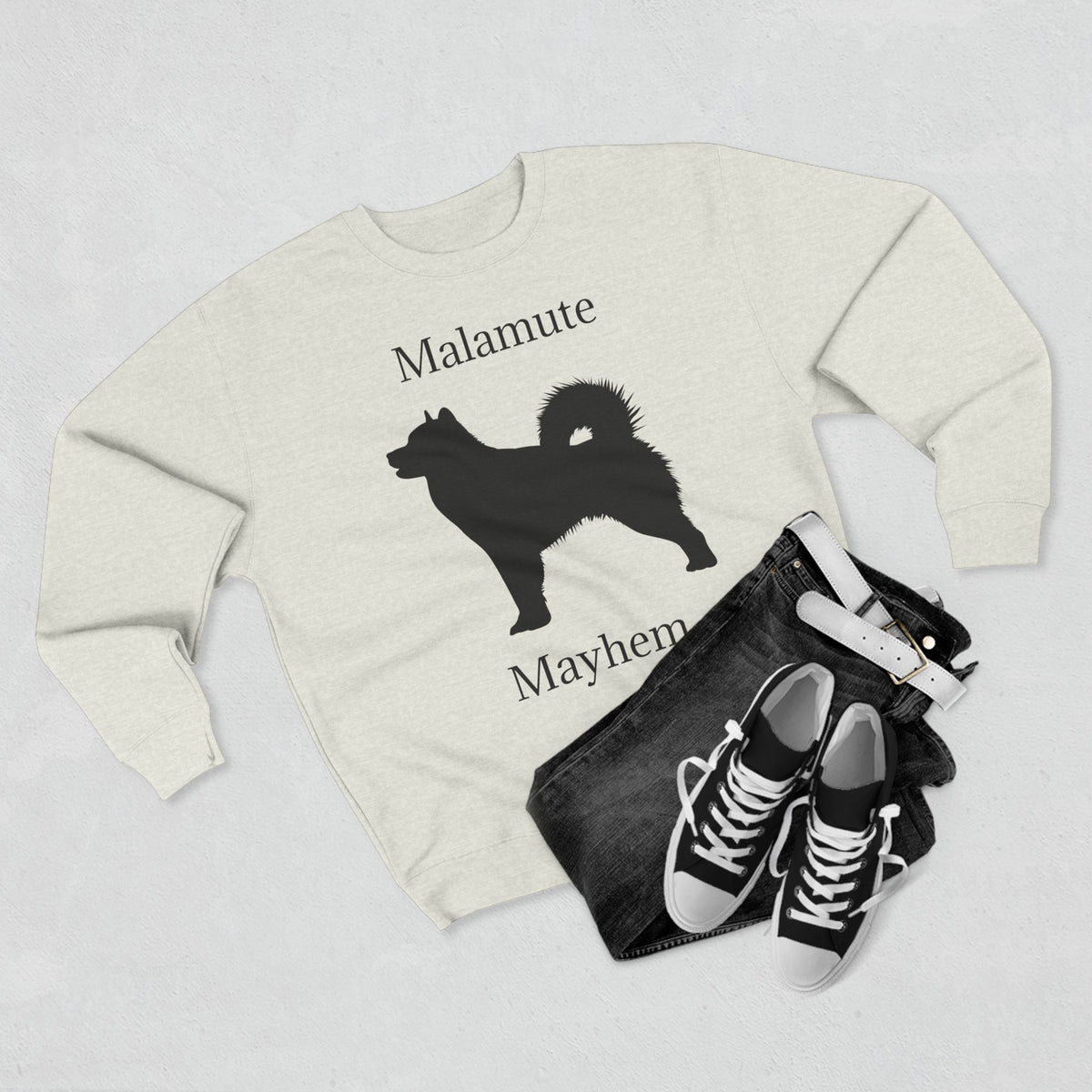 Malamute Mayhem Unisex Crewneck Sweatshirt