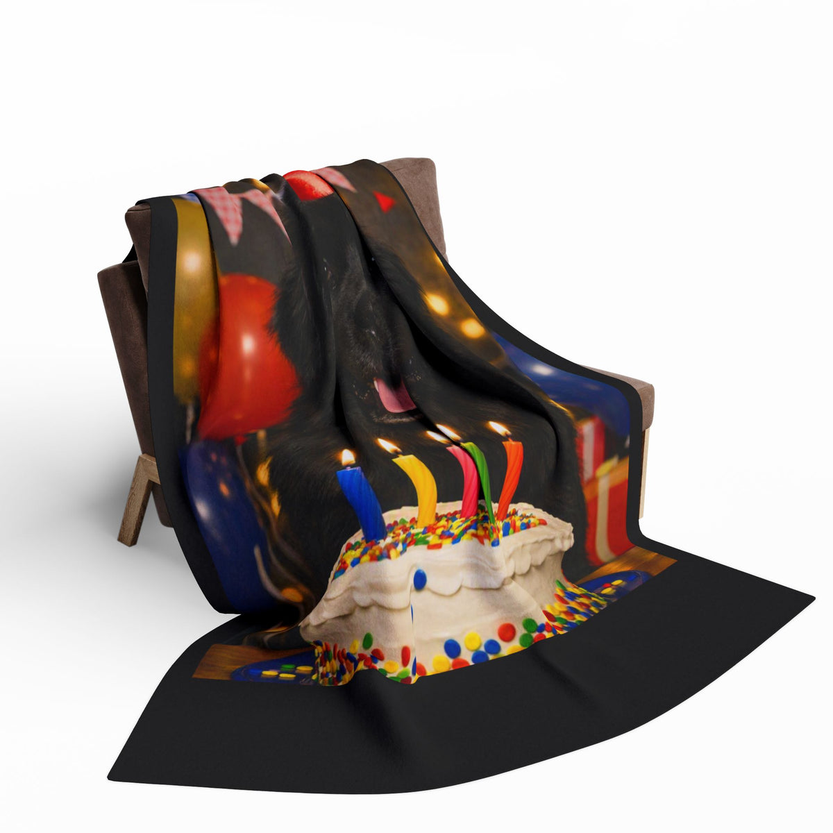 Birthday Buddy Newfie Arctic Fleece Blanket
