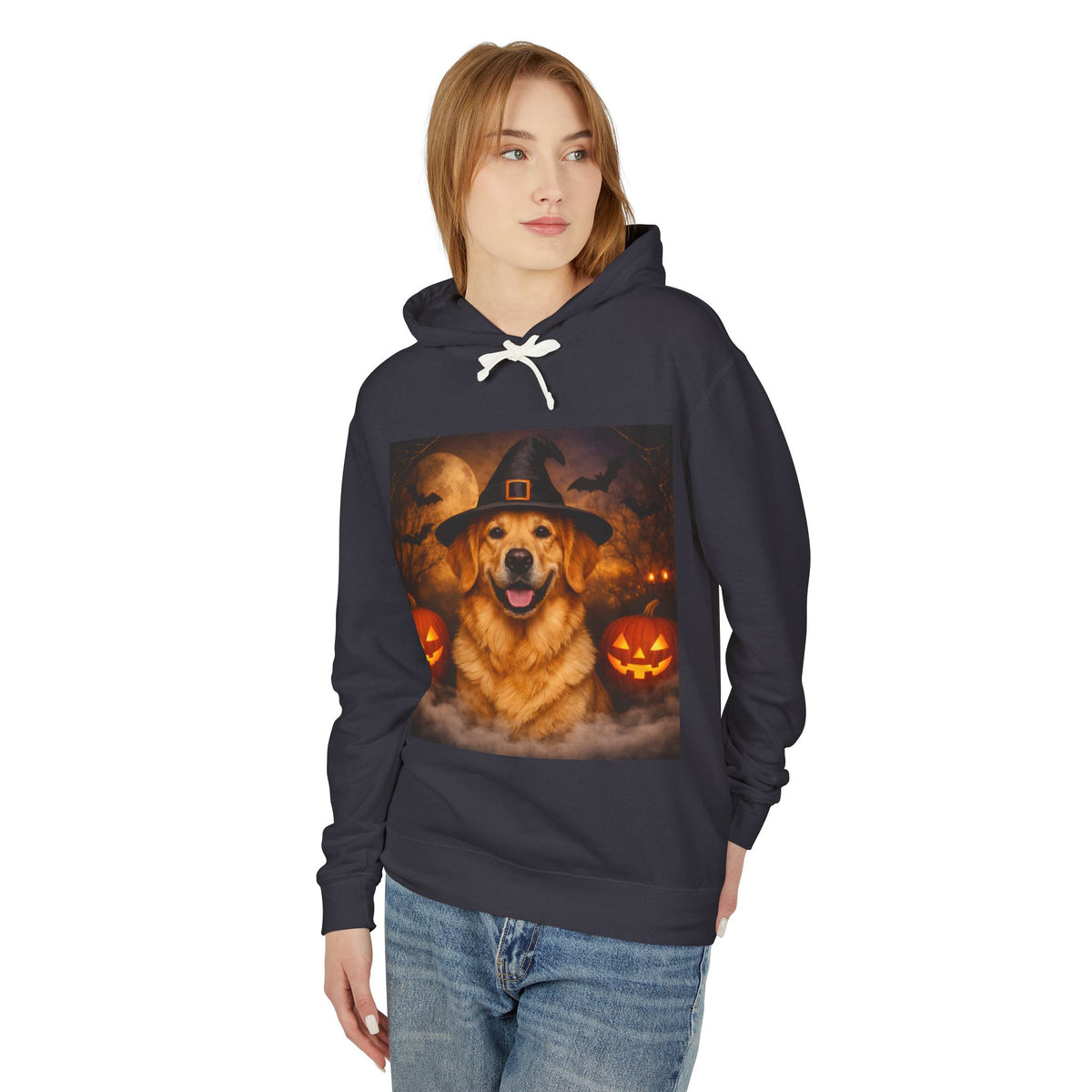Witch Hat Pack Golden Unisex Lightweight Hoodie