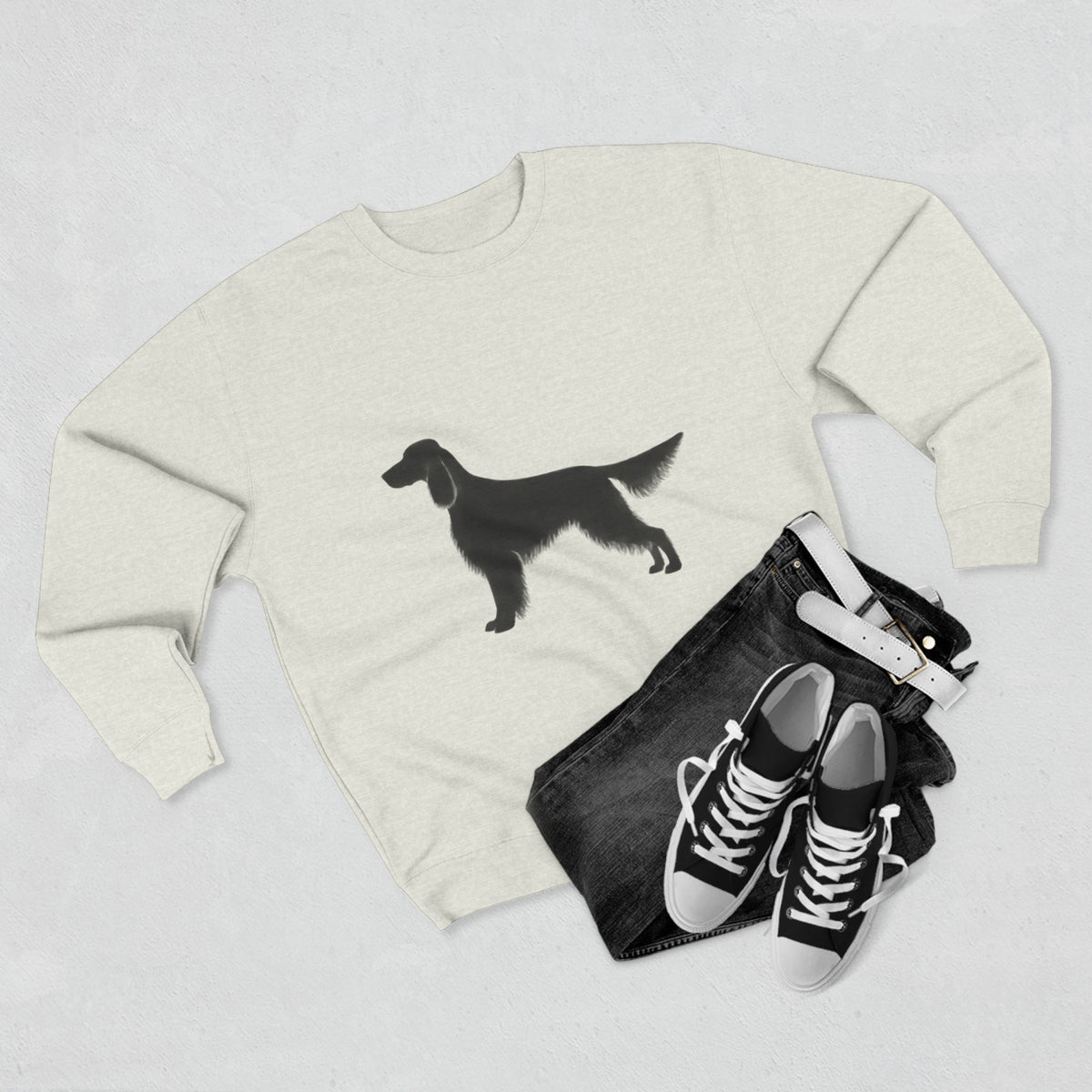 English Setter Silhouette Unisex Crewneck Sweatshirt