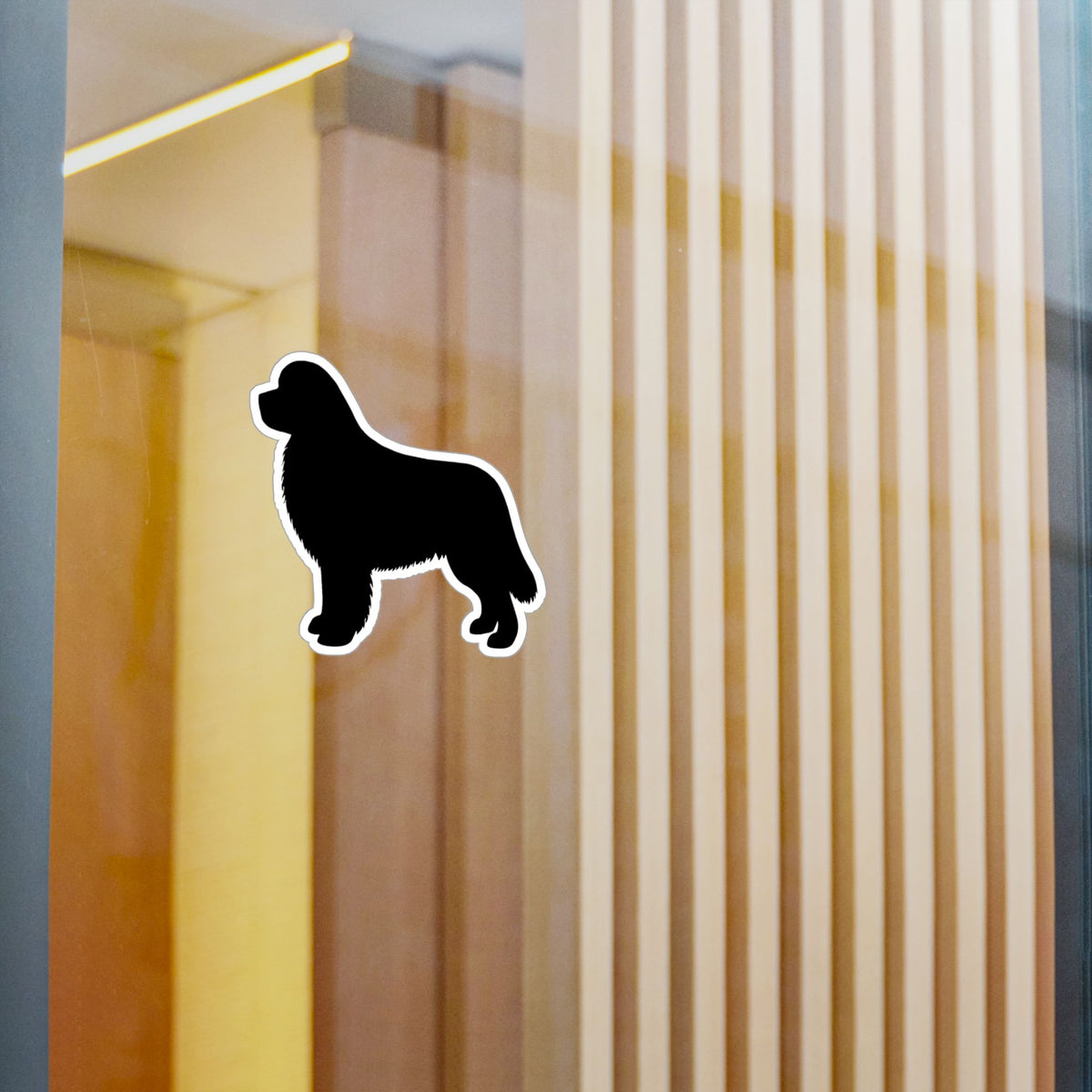 Newfie Silhouette Vinyl Decal