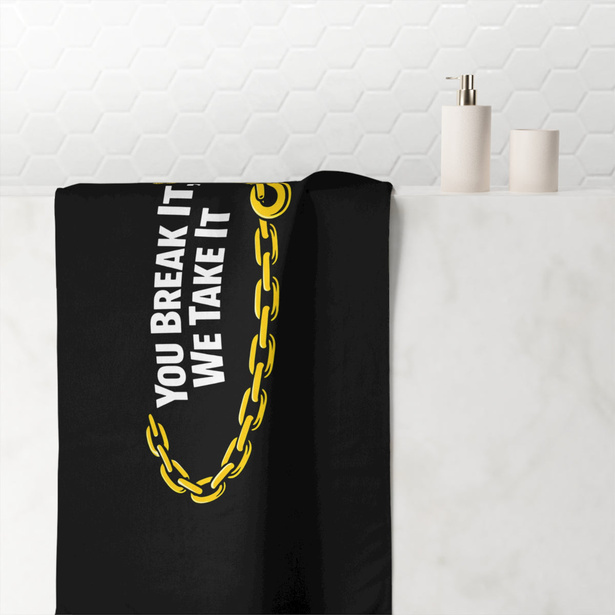 You Break It Mink-Cotton Beach Towel
