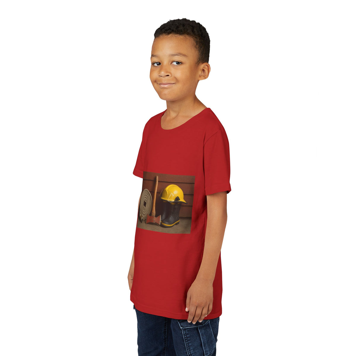 Fire/Rescue Appreciation Youth Unisex Short Sleeve Crewneck Tee