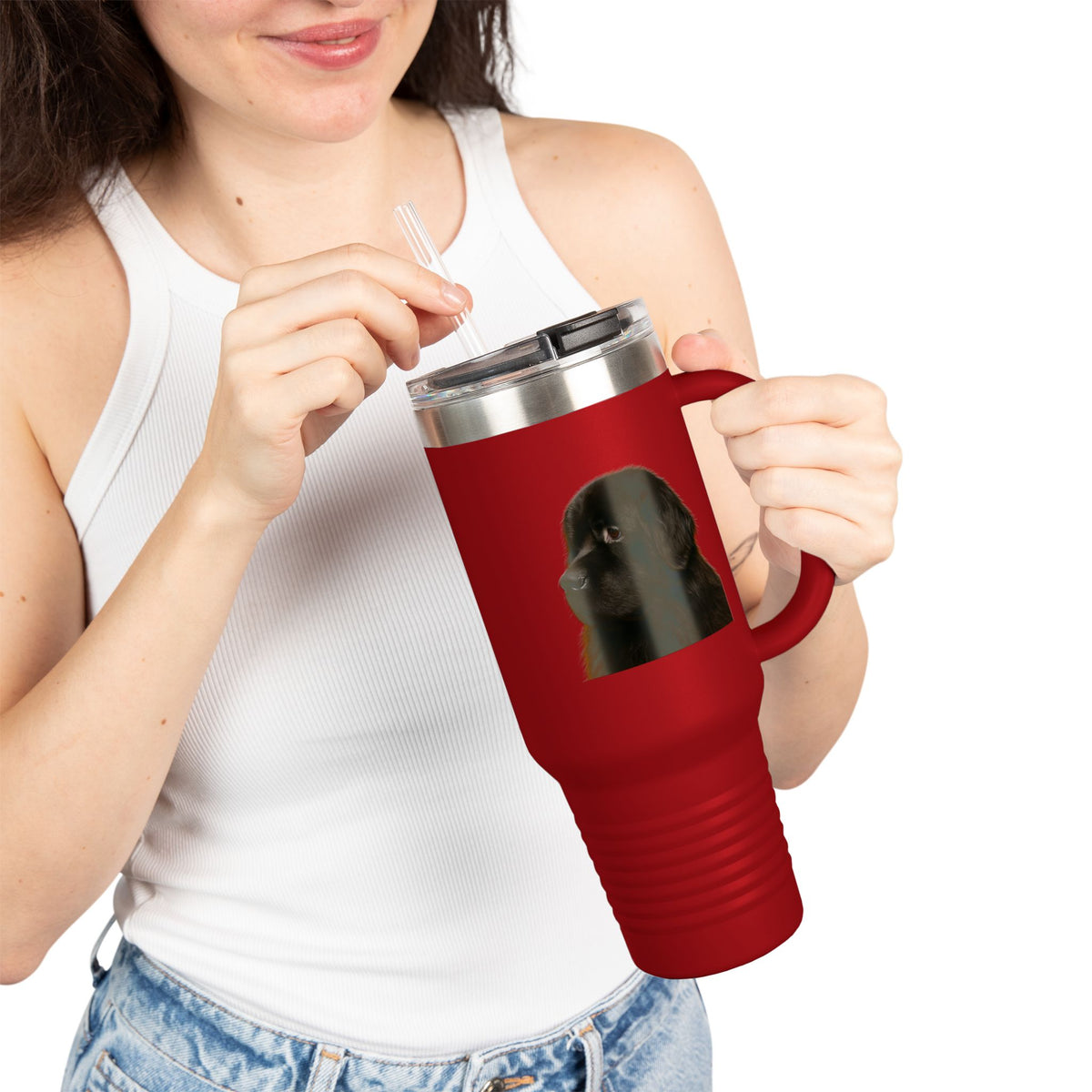 Newfie Head Insulated Travel Mug