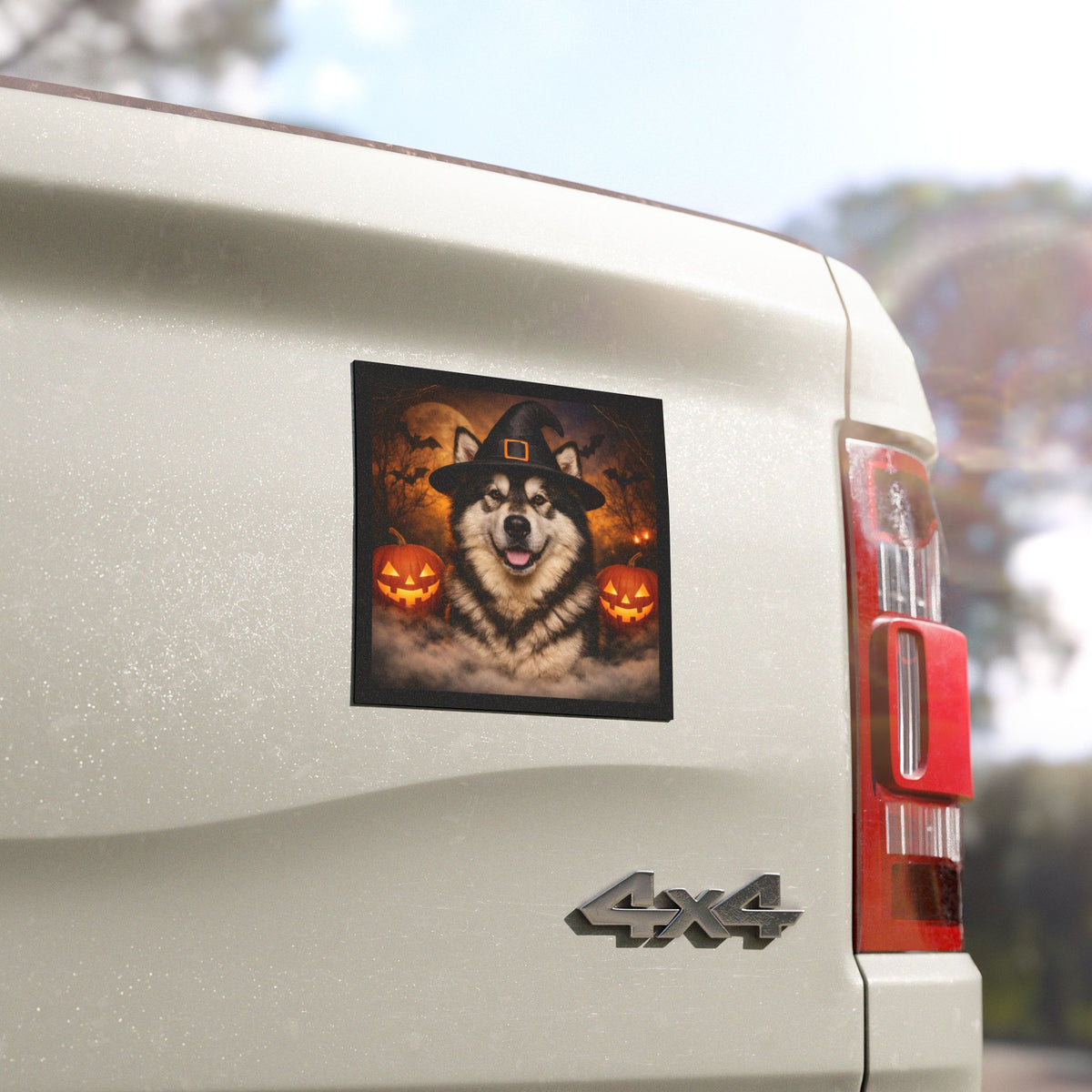 Witch Hat Pack Malamute Indoor/Outdoor Magnet