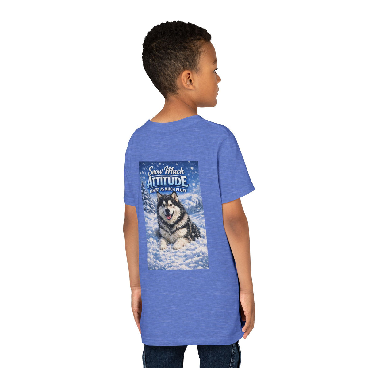 Snow Much Attitude Youth Unisex Short Sleeve Crewneck Tee