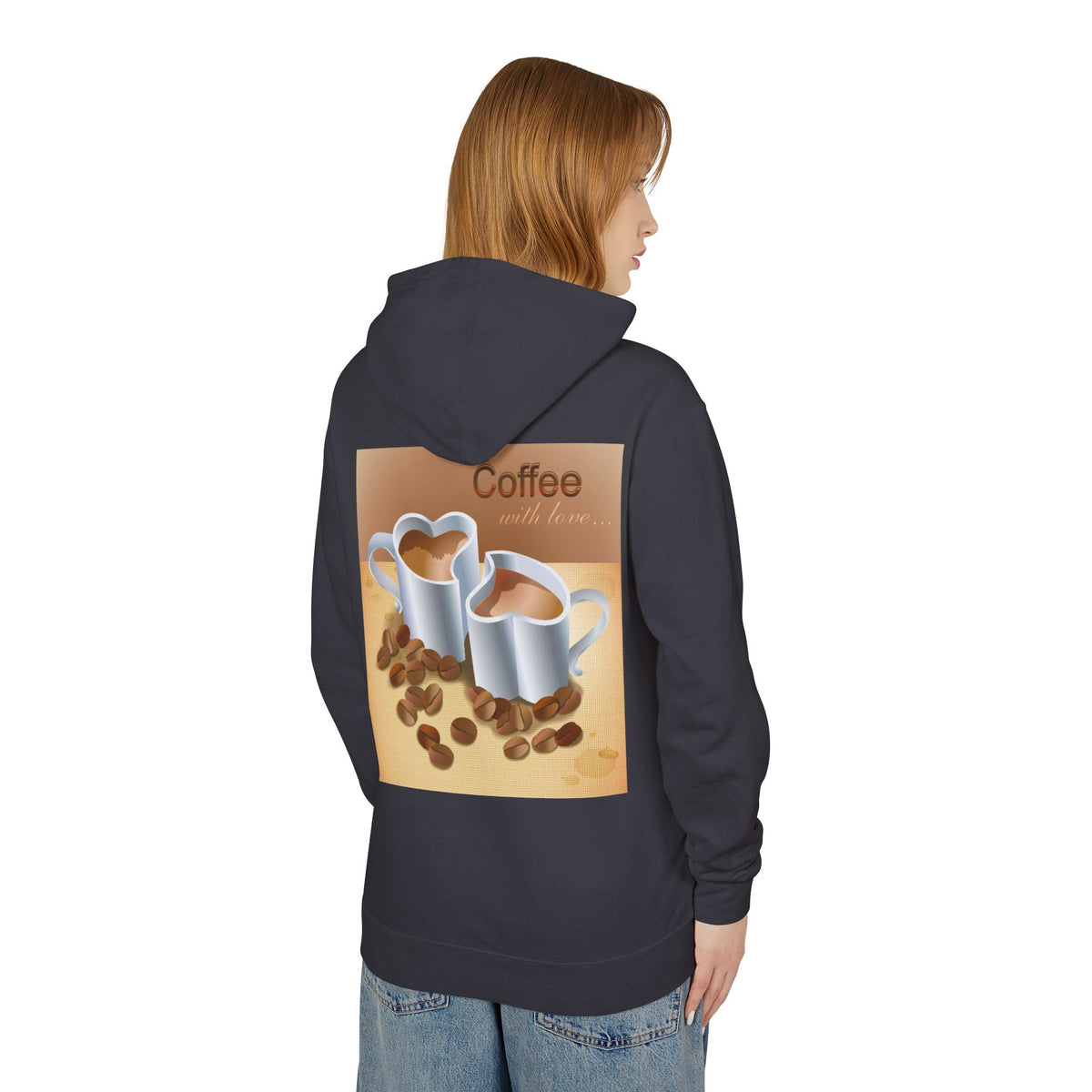 Coffee With Love Unisex Lightweight Hoodie