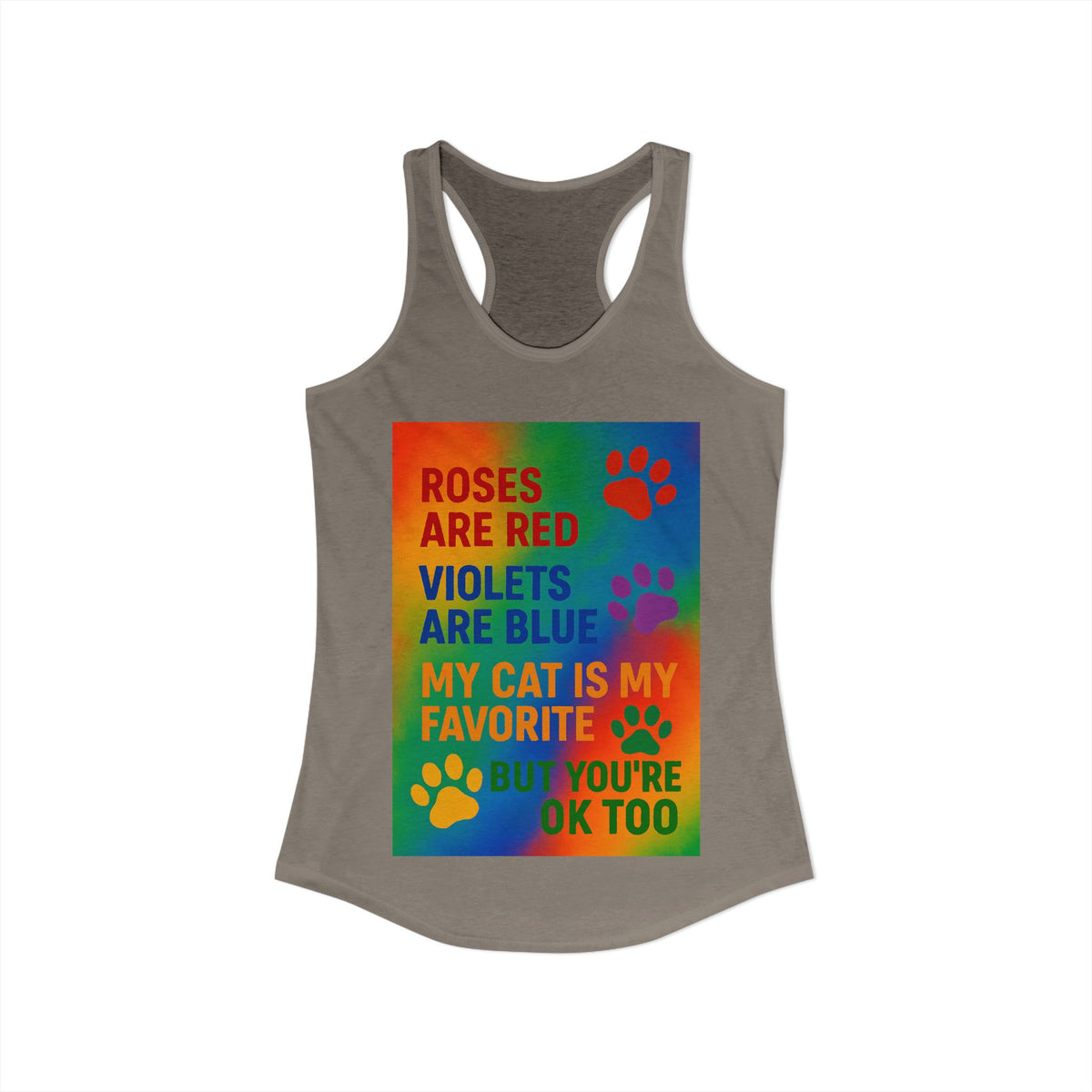 Roses Are Red Cat Women's Racerback Tank