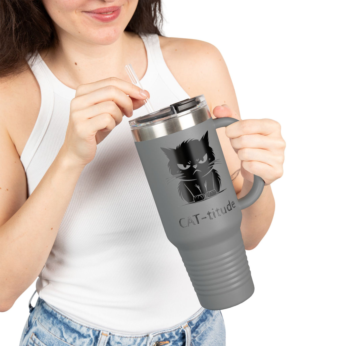CAT-titude Insulated Travel Mug