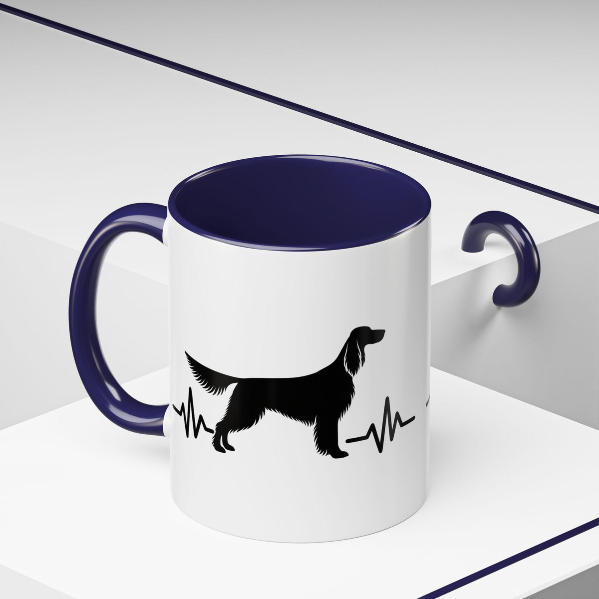 My Heart Beats For English Setters 2-Tone Coffee Mug