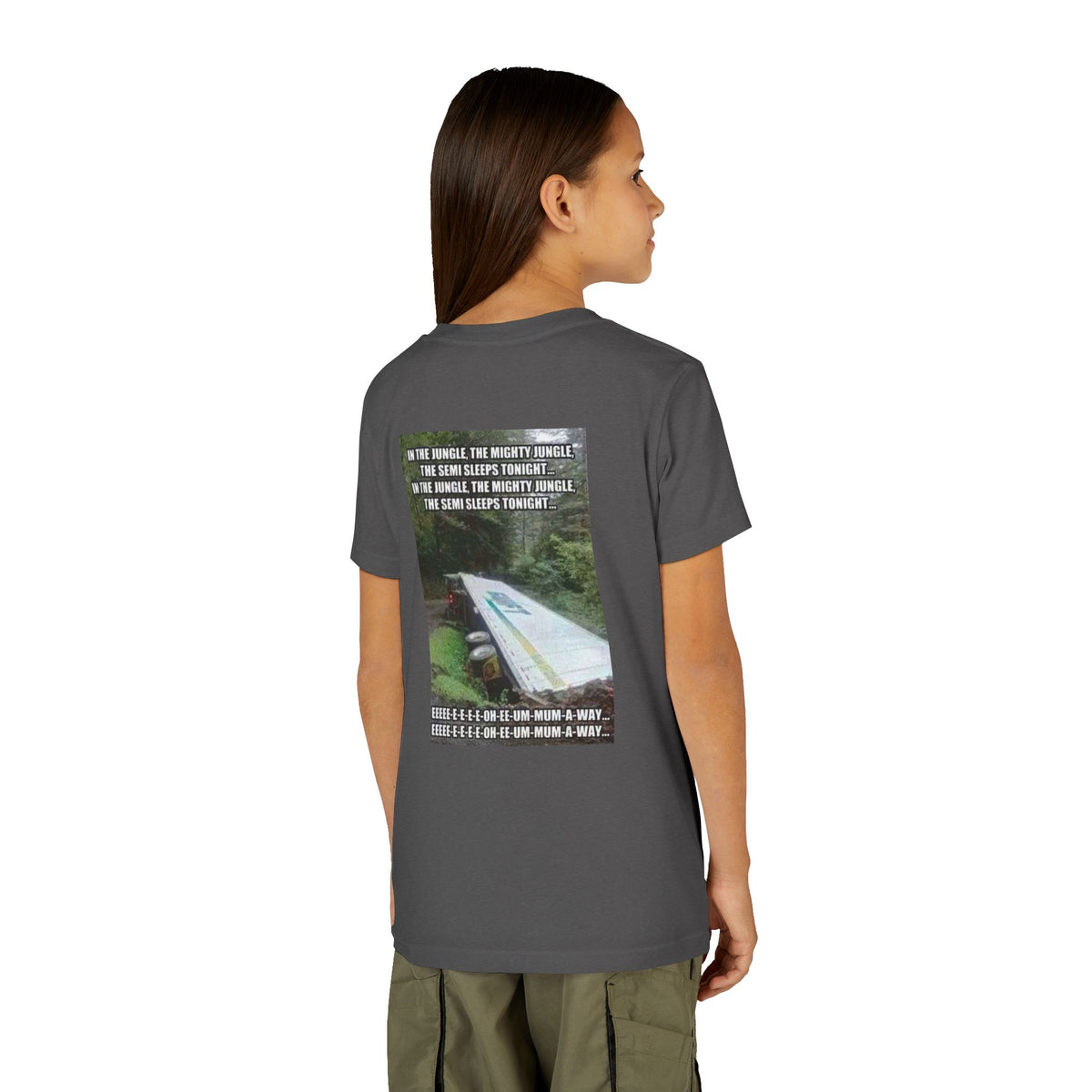 Semi Sleeps Youth Unisex Short Sleeve Crewneck Tee