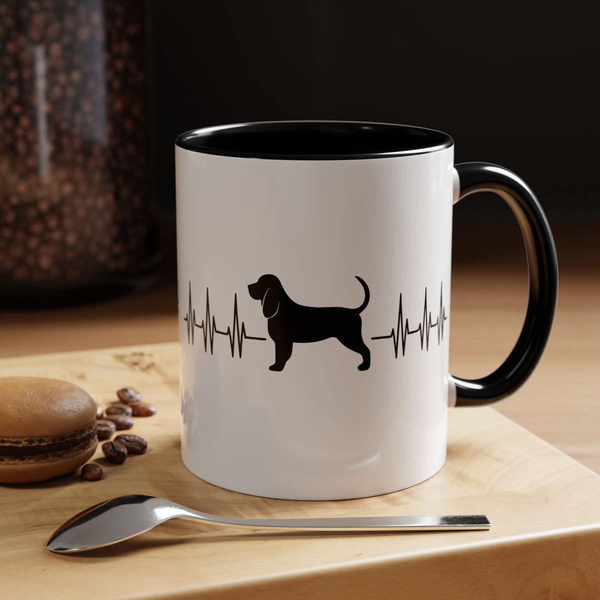 My Heart Beats For Bloodhounds 2-Tone Coffee Mug