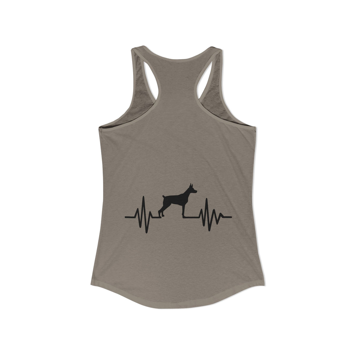 My Heart Beats For Dobermans Women's Racerback Tank