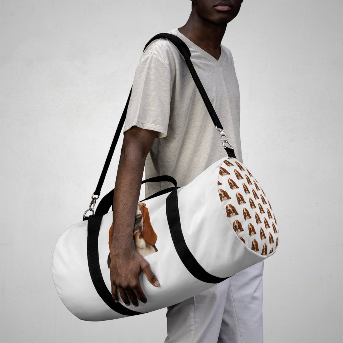 Basset Head Duffel Bag