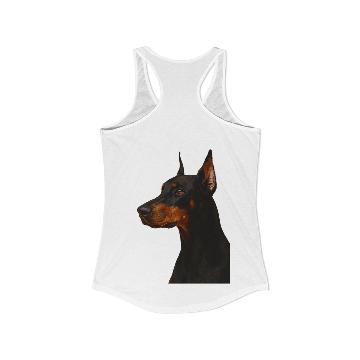 Doberman Head Women's Racerback Tank