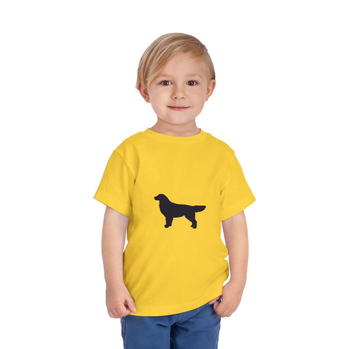 Golden Silhouette Toddler Unisex Short Sleeve Crewneck Tee