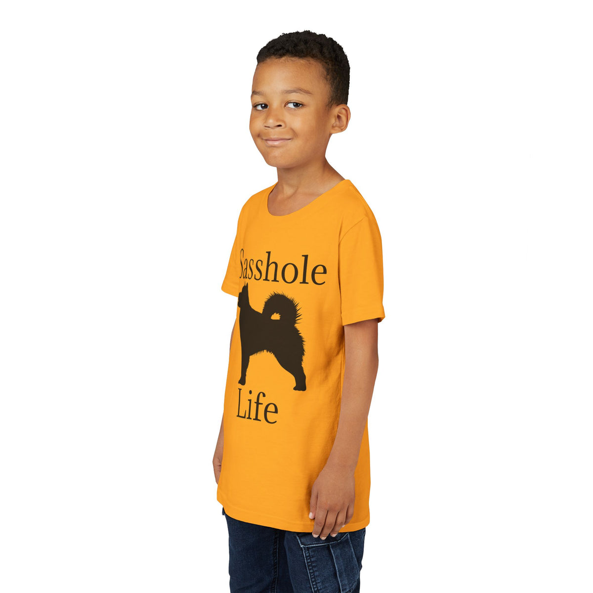 Sasshole Life Youth Unisex Short Sleeve Crewneck Tee