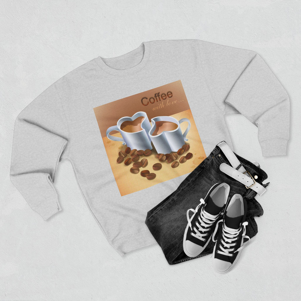 Coffee With Love Unisex Crewneck Sweatshirt