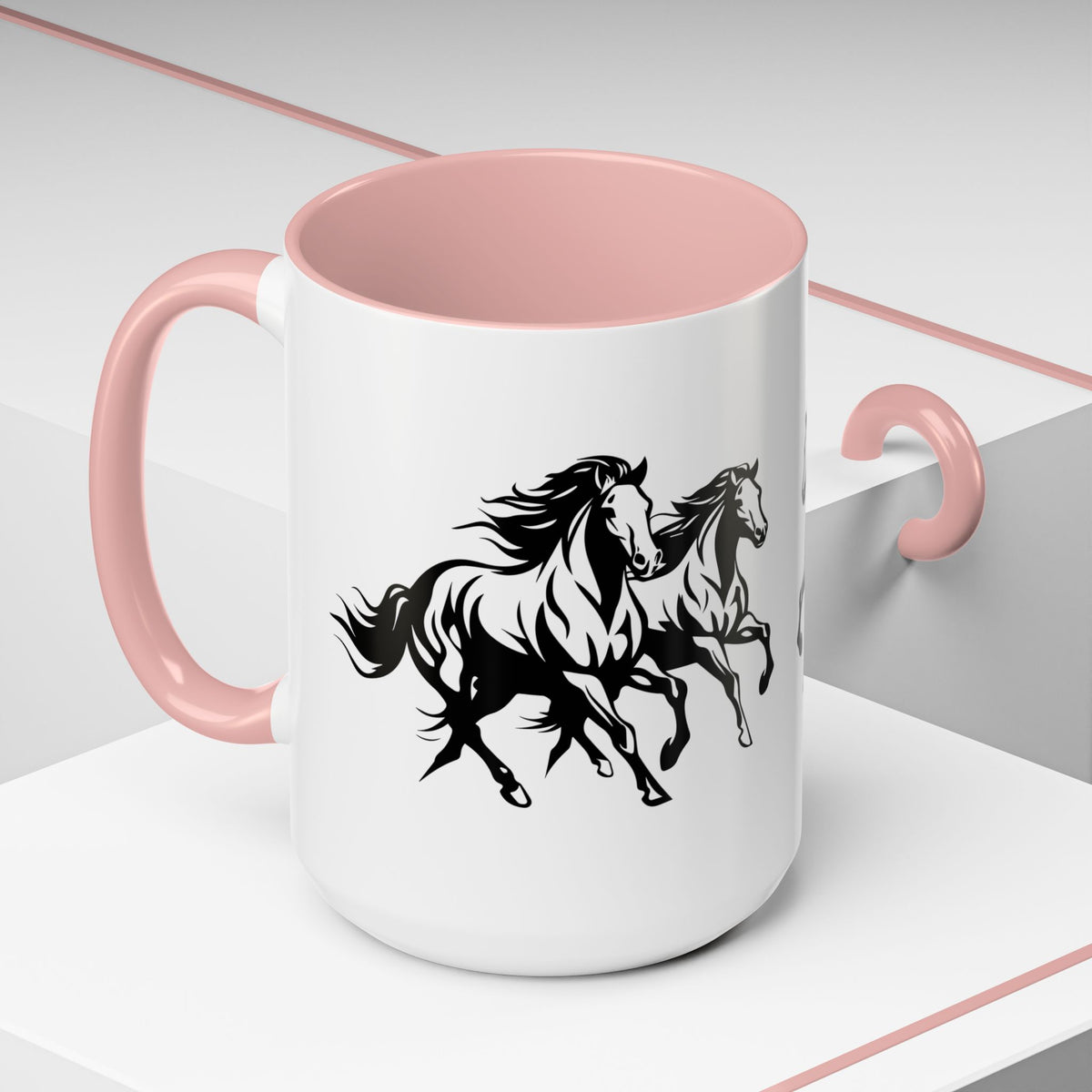 Horsin' Around 2-Tone Coffee Mug