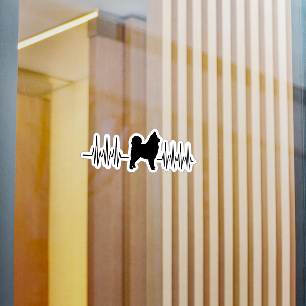 My Heart Beats For Samoyeds Vinyl Decal