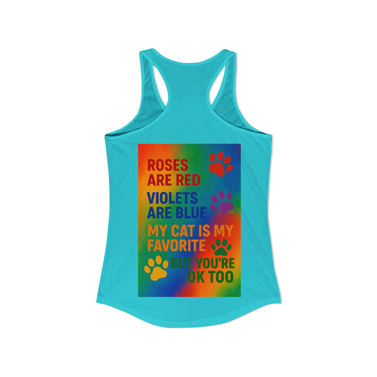 Roses Are Red Cat Women's Racerback Tank