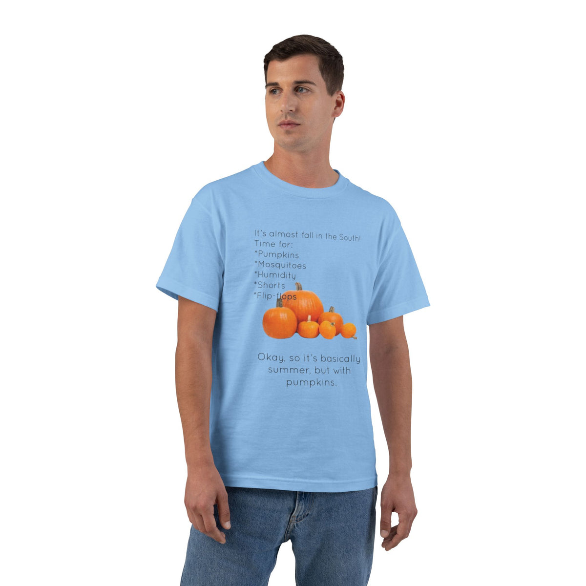 Fall In The South Men's Short-Sleeve Crewneck Tee