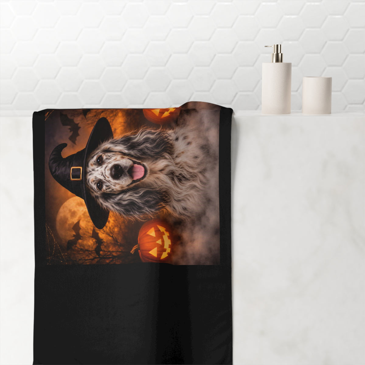 Witch Hat Pack English Setter Mink-Cotton Beach Towel