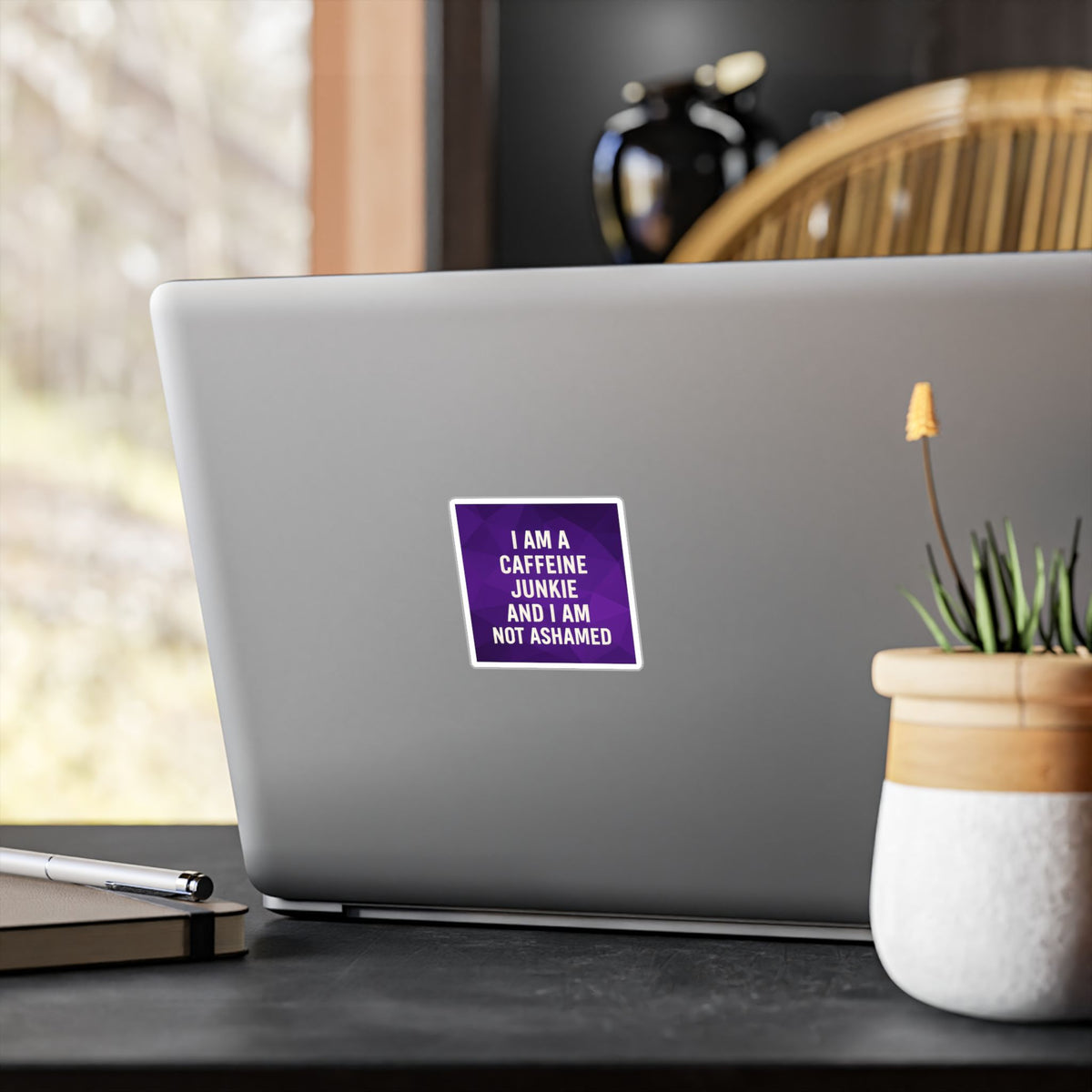 Caffeine Junkie Vinyl Decal