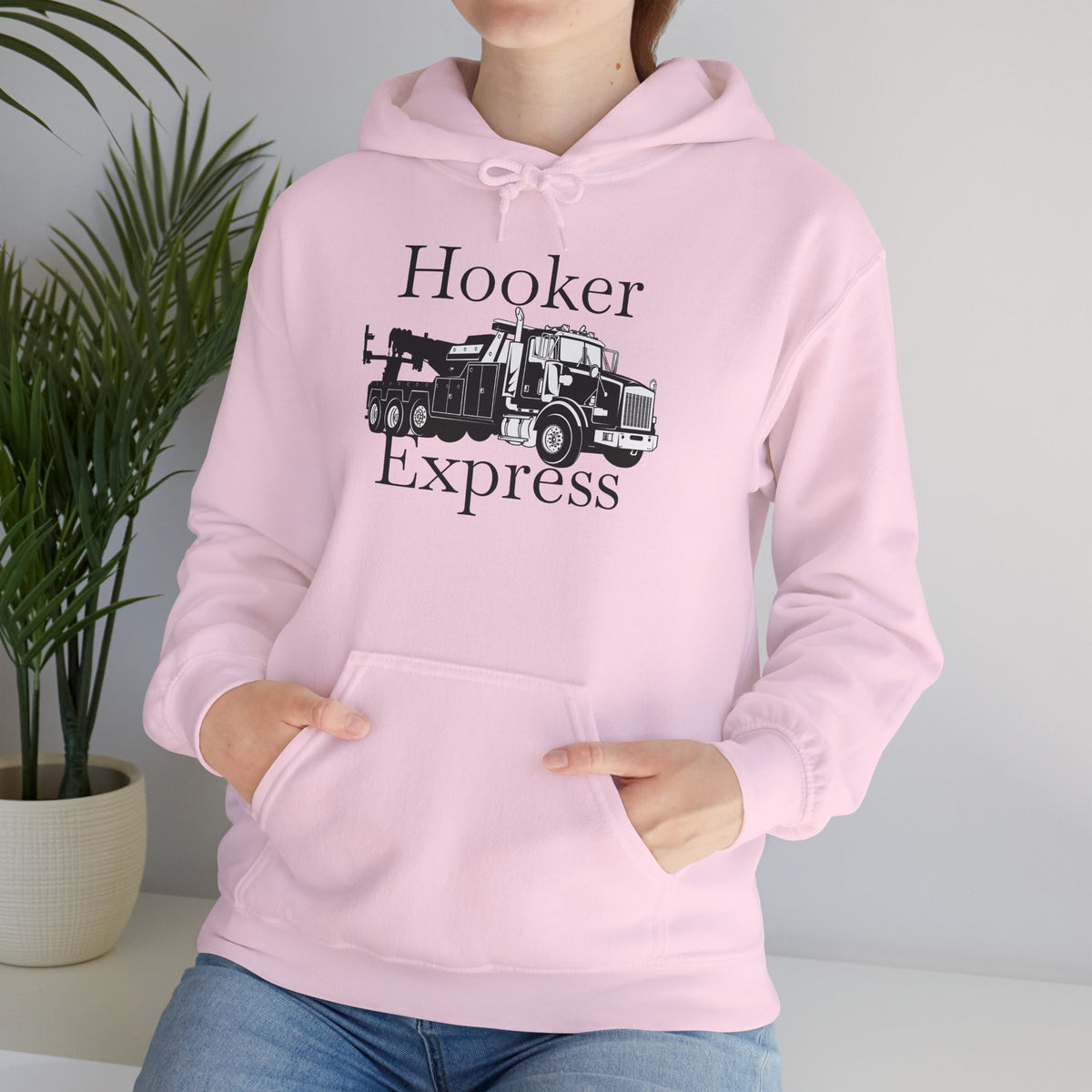 H**ker Express Heavy Tow Truck Unisex Hoodie