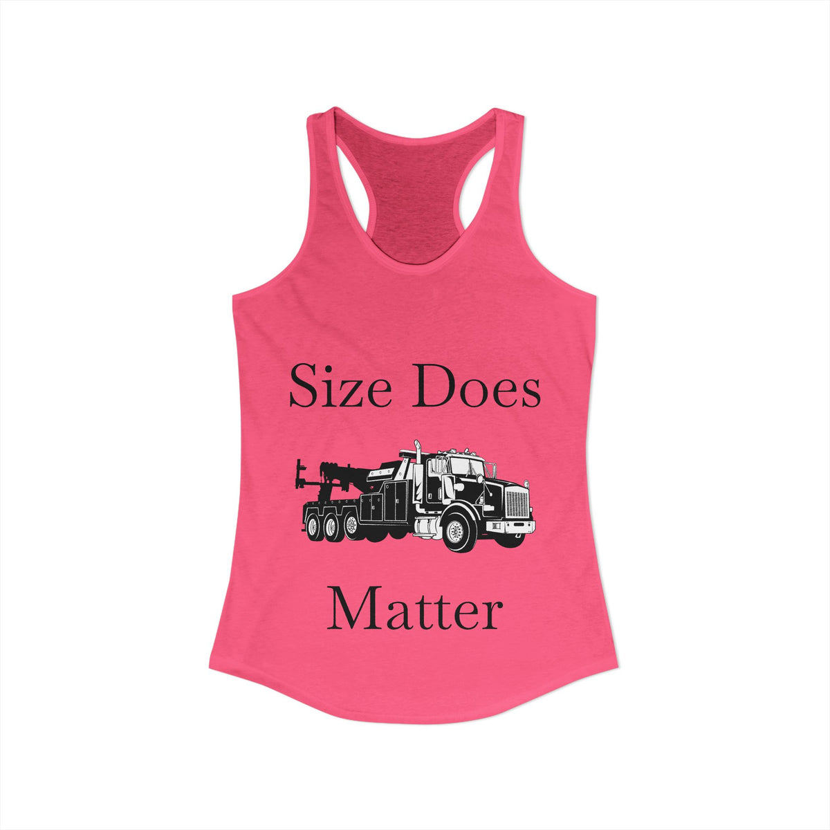 Size Does Matter Women's Racerback Tank