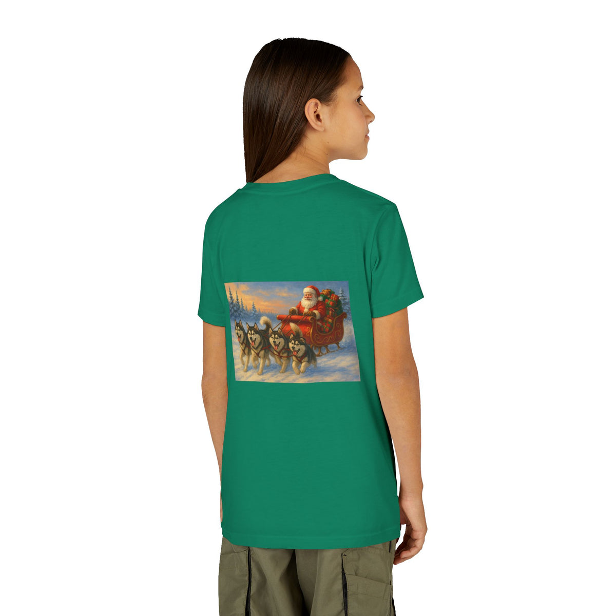 Dashing Through The Snow Youth Unisex Short Sleeve Crewneck Tee