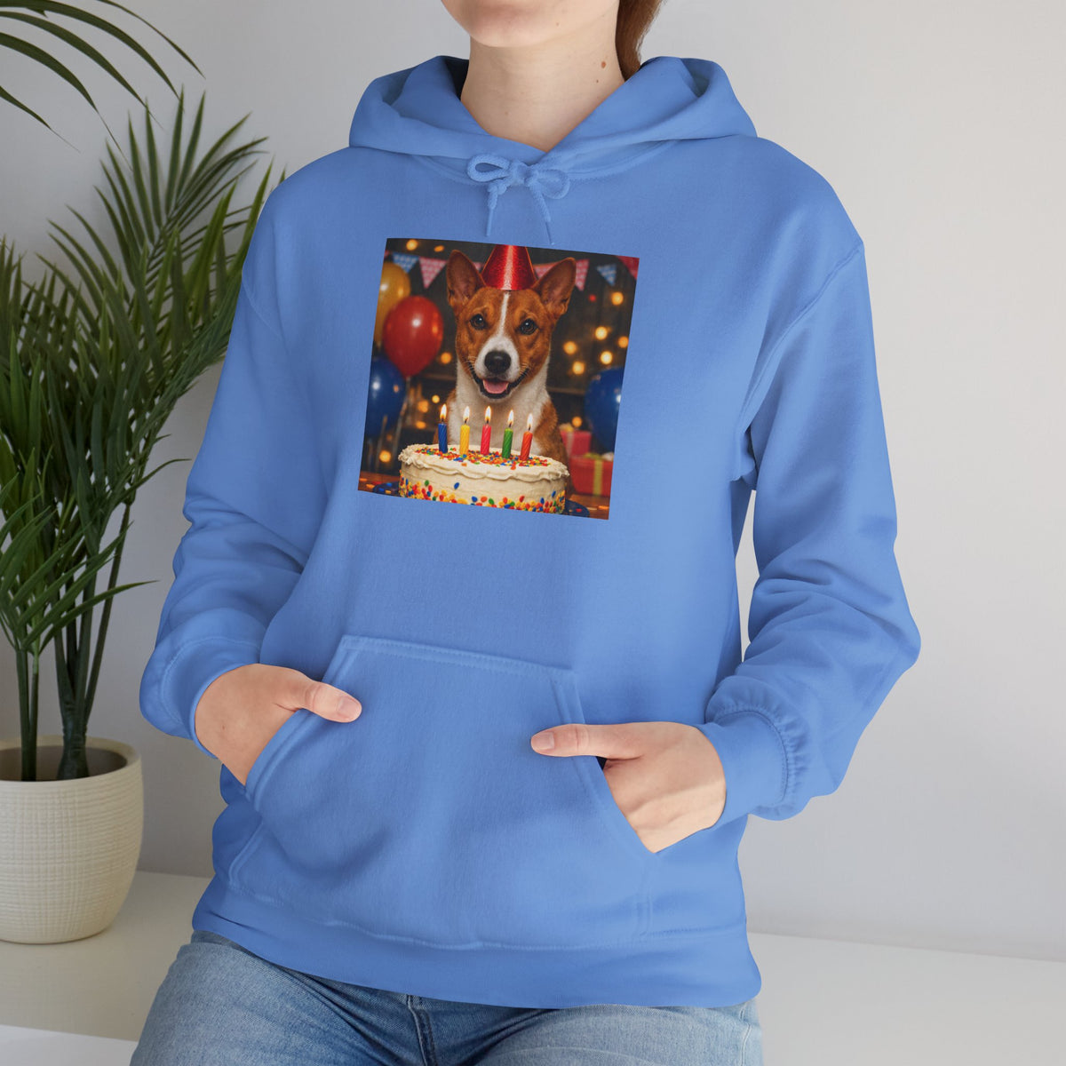 Birthday Buddy Basenji Unisex Hoodie