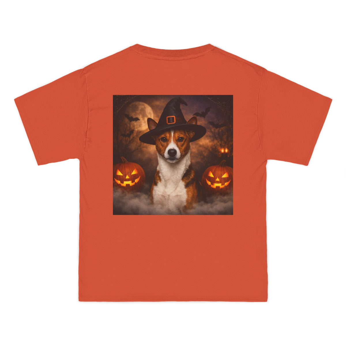 Witch Hat Pack Basenji Men's Short-Sleeve Crewneck Tee