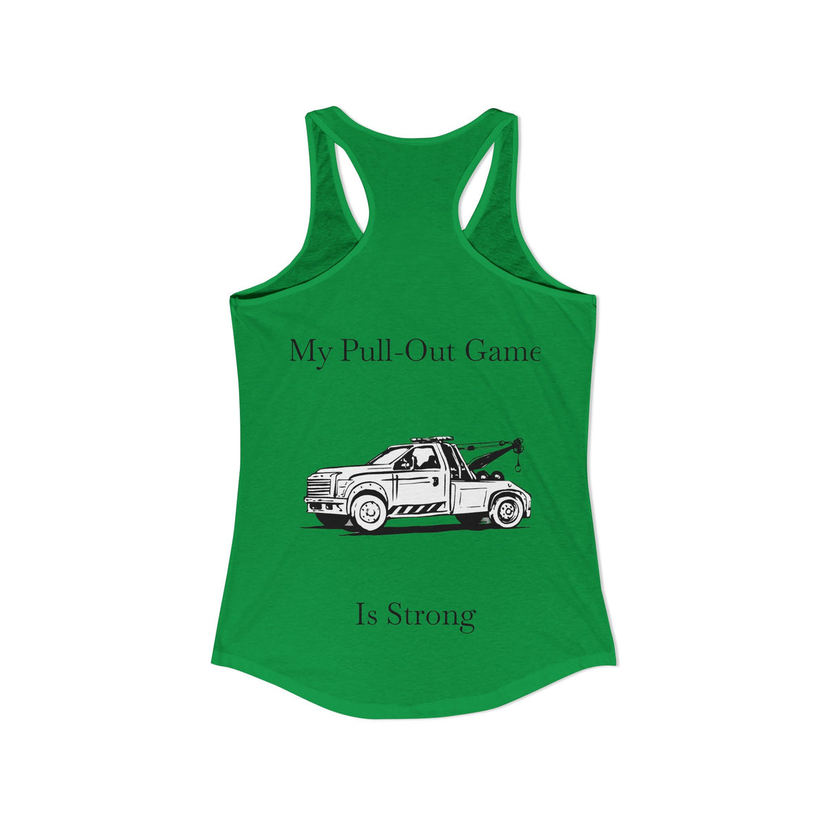 Pull Out Wheel Lift Tow Truck Women's Racerback Tank