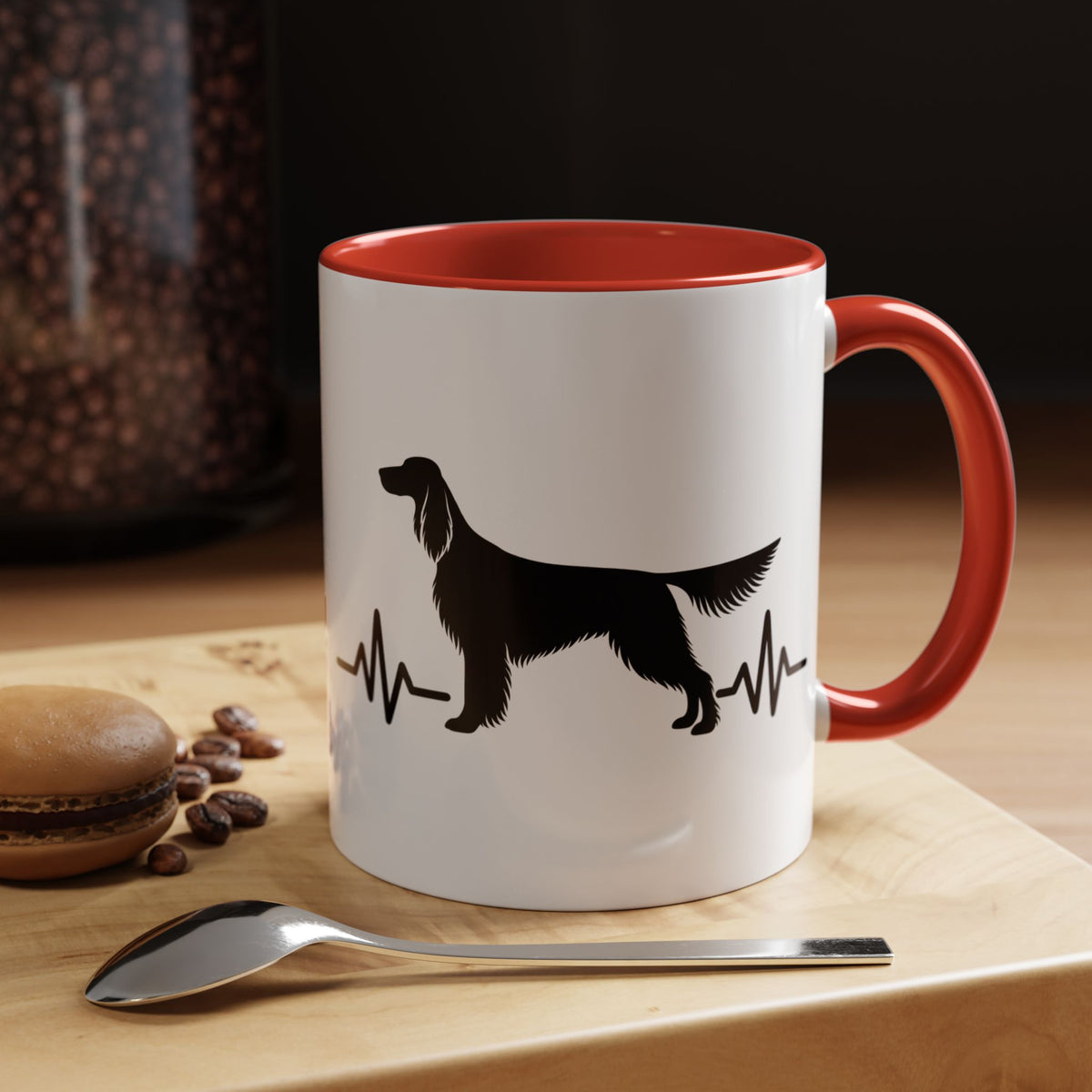 My Heart Beats For English Setters 2-Tone Coffee Mug