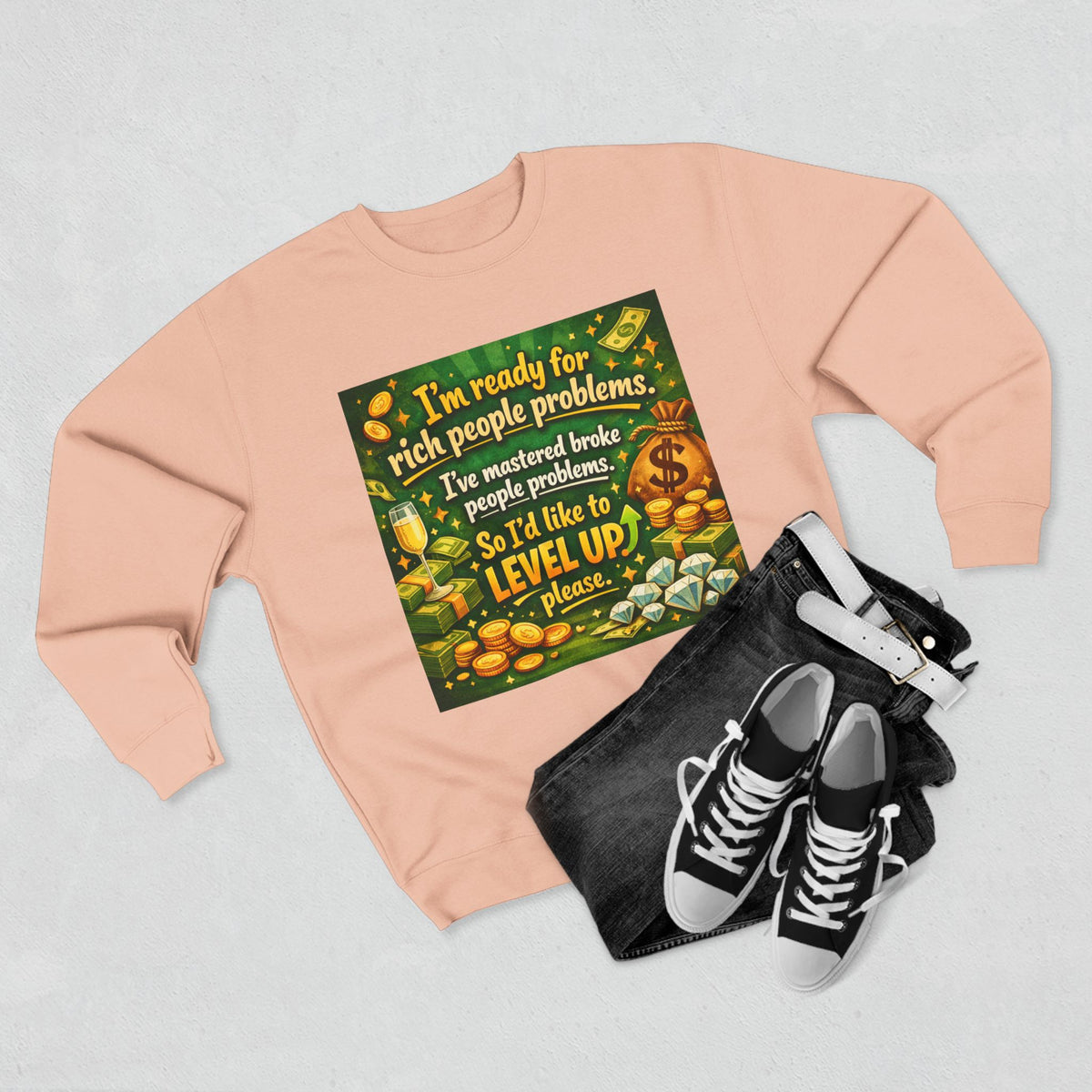 Level Up Unisex Crewneck Sweatshirt